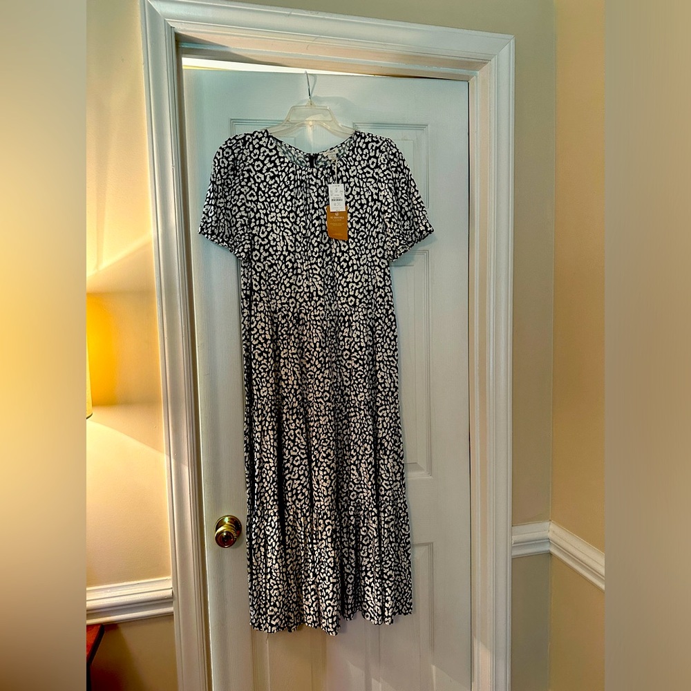 J Crew lightweight midi dress.